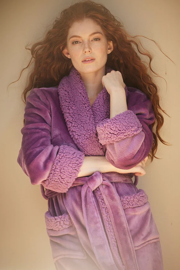 Natori Plush Sherpa Robe