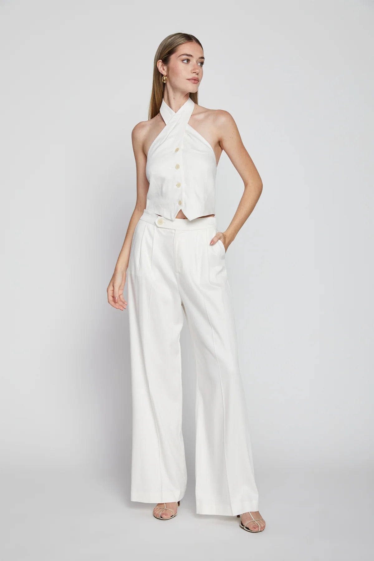 BAILEY/44 Women's Bailey 44 Cleo Twill Pants in Creme