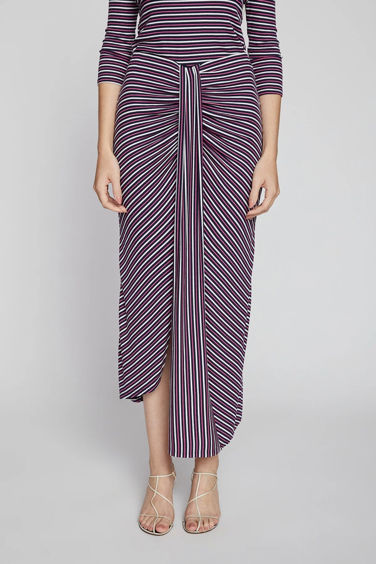 BAILEY/44 Women's Bailey 44 Chrissie Stripe Skirt in Deep Sea Stripe