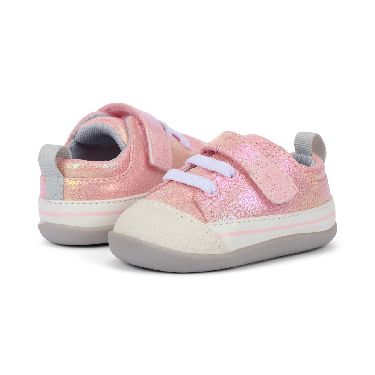 See Kai Run Girl's Stevie Mini (First Walker) Pink Metallic