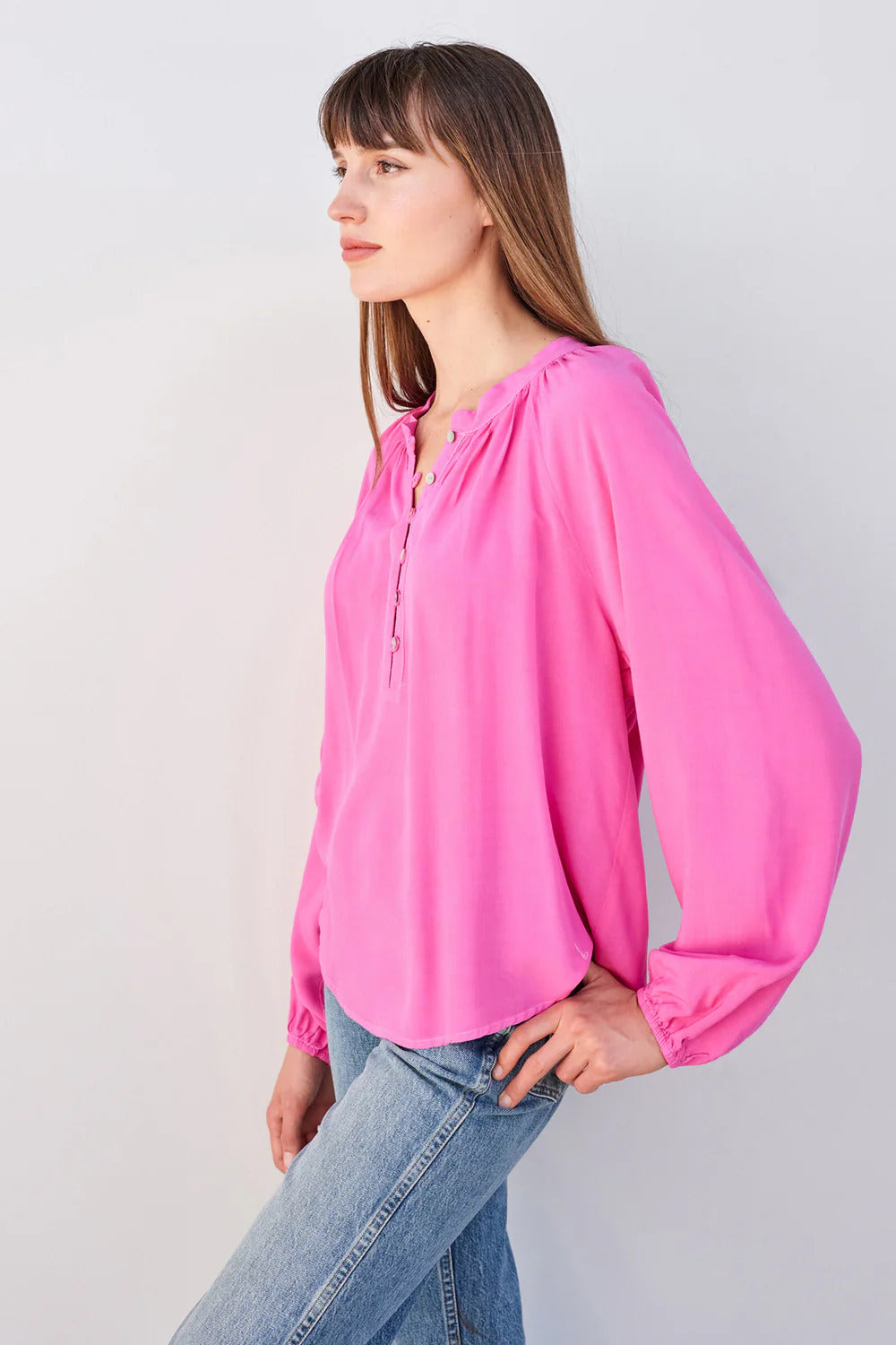 BAILEY/44 Women's Sundry Long Sleeve Flowy Blouse