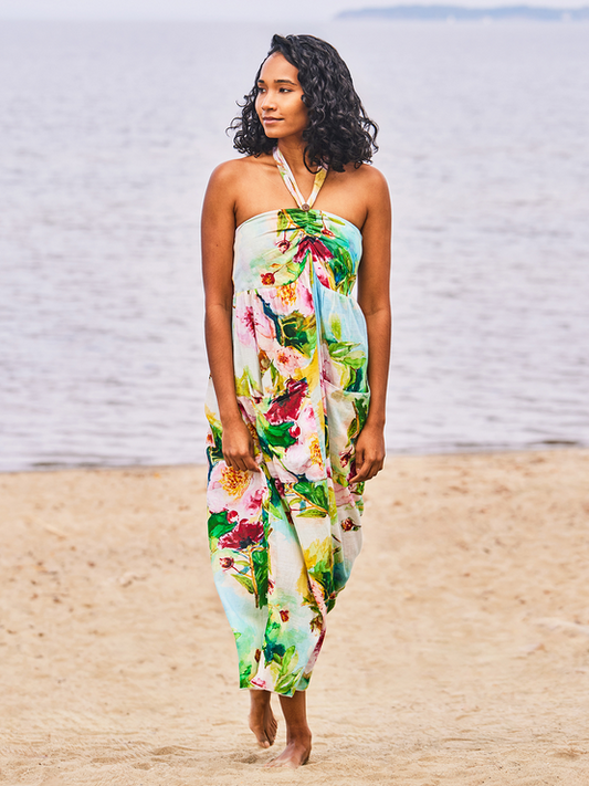 April Cornell Women's Watercolor Peony Sundress