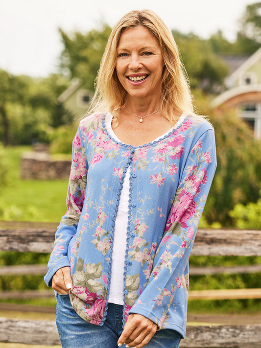 April Cornell Women's Cottage Rose Sweater
