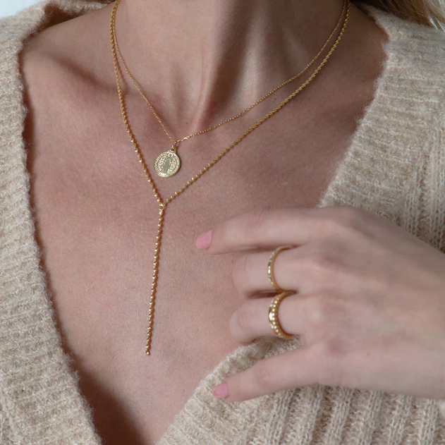 ARGENTO VIVO THE SINGAPORE CHAIN LARIAT NECKLACE