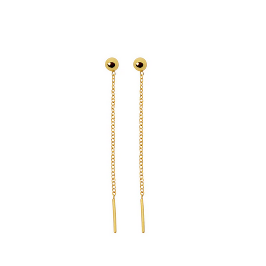 ARGENTO VIVO THE BELLA THREADER EARRING