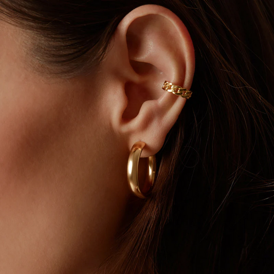 ARGENTO VIVO THE CURB CHAIN EAR CUFF