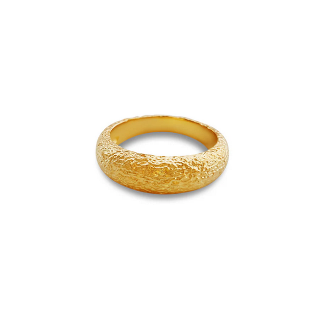 ARGENTO VIVO SANDBLASTED WIDE BAND
