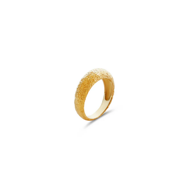 ARGENTO VIVO SANDBLASTED WIDE BAND