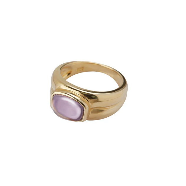 ARGENTO VIVO THE DOUBLE DOME GEMSTONE RING