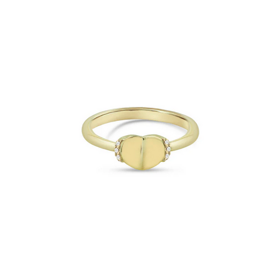 ARGENTO VIVO THE FLUTTER HEART RING