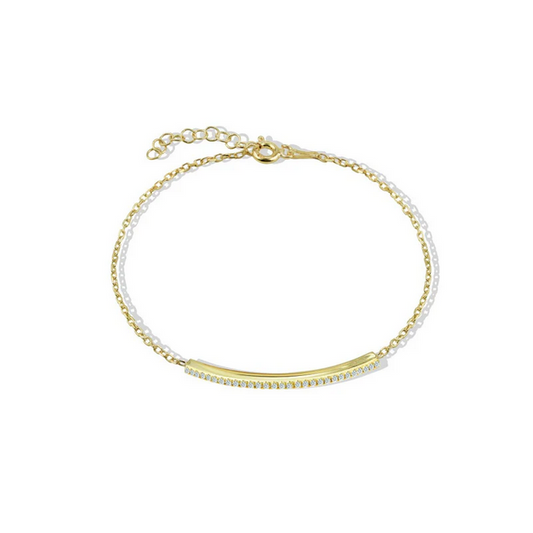 ARGENTO VIVO THE CZ BAR BRACELET