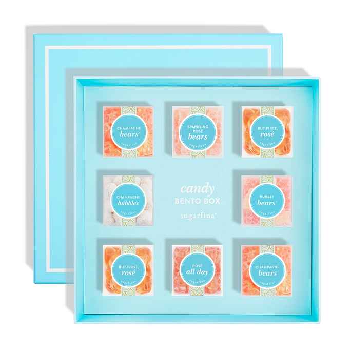 Sugarfina Champagne & Rosé Gummies Candy Bento Box - 8 Piece
