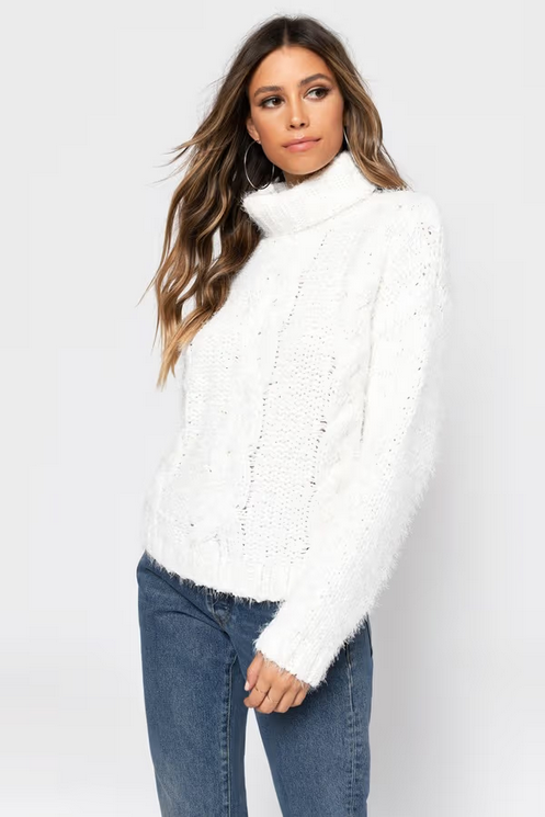 Tobi Women's Come With Me Turtle Neck Sweater