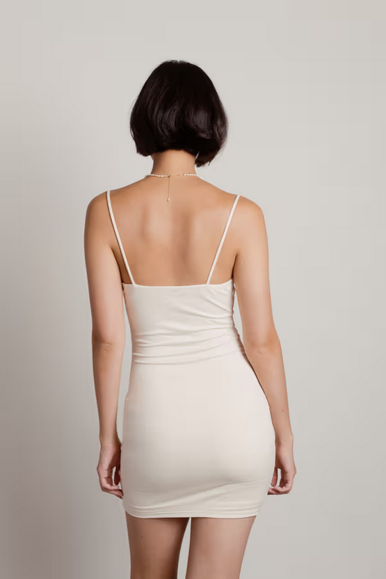 Tobi Women's Just A Small Thing Exposed Stitch Bodycon Mini Dress