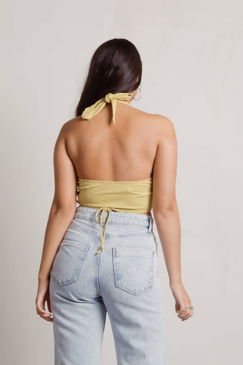 Tobi Women's Pamela Crop Top - Chartreuse