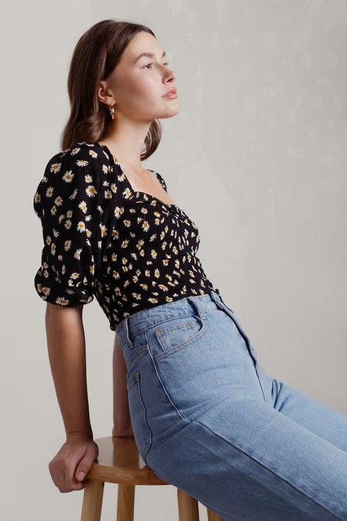 Tobi Women's She Said Crop Top - Black