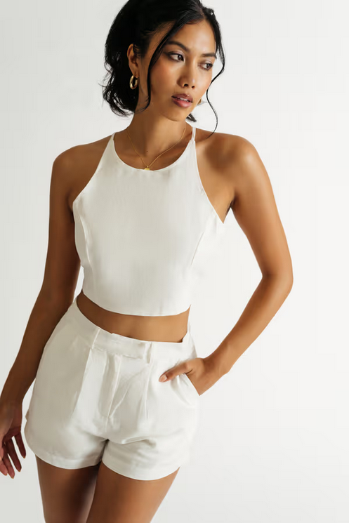 Tobi Women's Dylan Open Back Top and Short Set