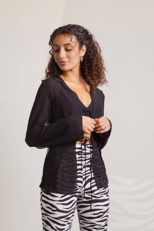 Tobi Women's Take Me Out Open Front Blouse