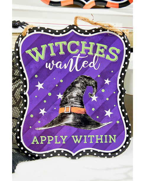 Decorator's Warehouse 7"x 6" Assorted Halloween Embossed Sign