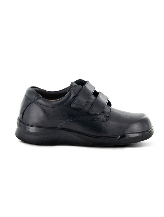 Apexfoot Men's Conform Double Strap Casual Shoe - Black