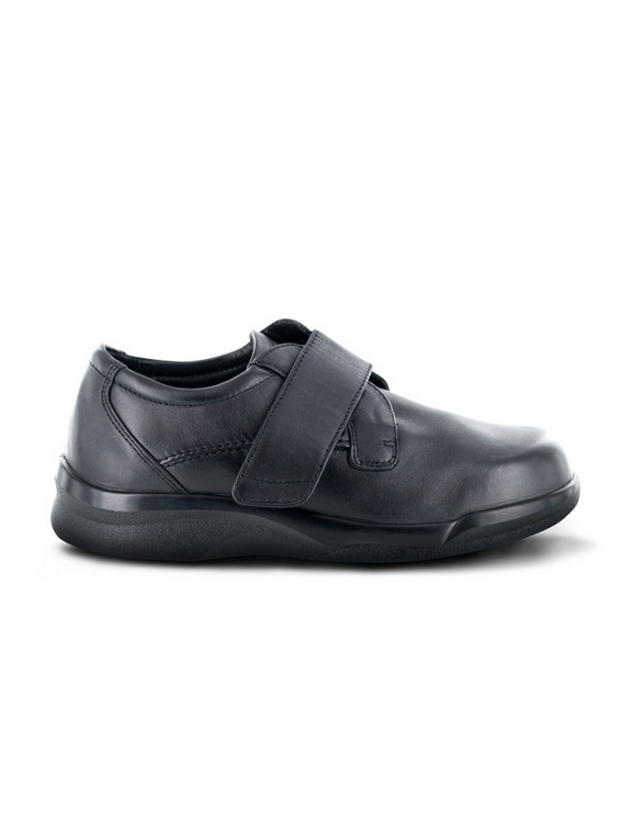 Apexfoot Men's Biomechanical Single Strap Casual Shoe - Black