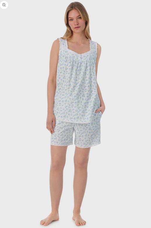 Lanz of Salzburg Women's Tulip Knit Shortie Pajama