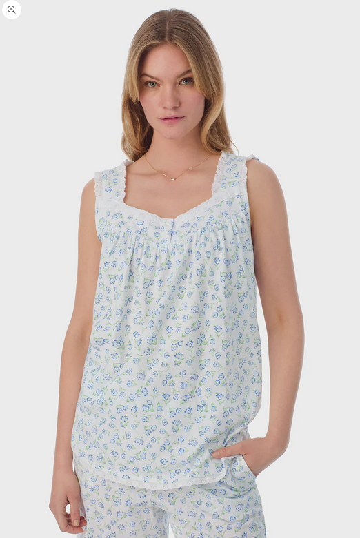 Lanz of Salzburg Women's Tulip Knit Shortie Pajama
