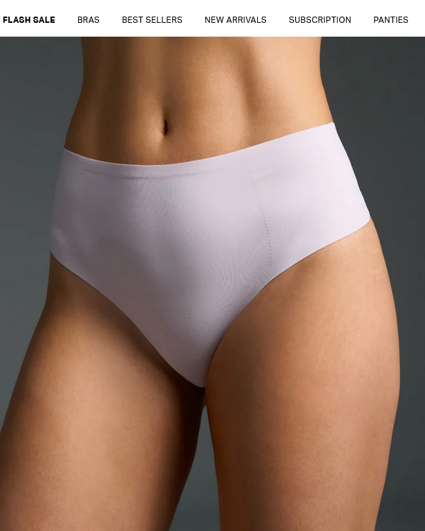 EBY High Waisted Thong - Lavender Fog (x2)