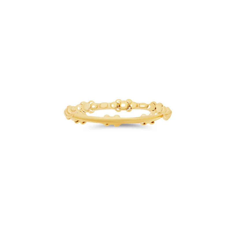 ARGENTO VIVO THE FREYA FLOWER BAND RING