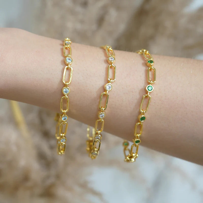 ARGENTO VIVO THE CZ CLIP BRACELET