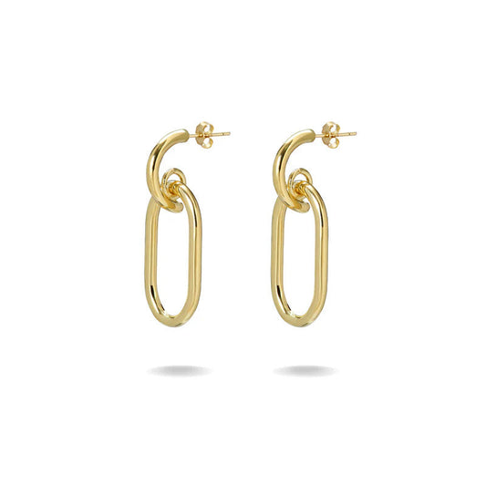 ARGENTO VIVO THE OVAL DROP EARRING