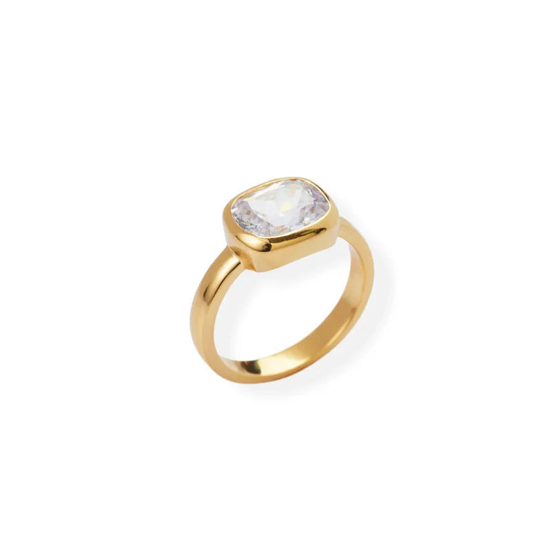 ARGENTO VIVO THE CUSHION BEZEL CZ RING