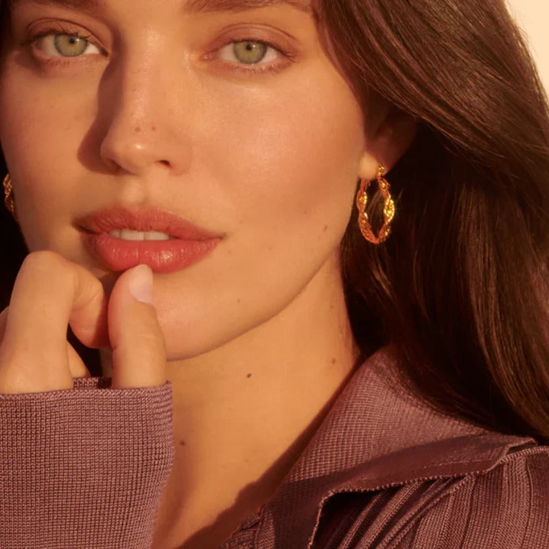 ARGENTO VIVO THE TEXTURED ROPE EARRINGS (EMILY DIDONATO X ARGENTO VIVO)