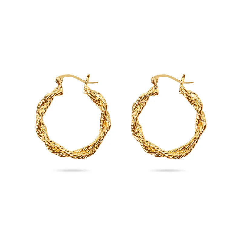 ARGENTO VIVO THE TEXTURED ROPE EARRINGS (EMILY DIDONATO X ARGENTO VIVO)