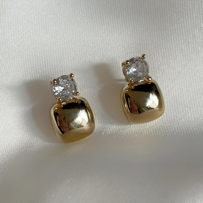 ARGENTO VIVO SCARLETTE SQUARE STUDS