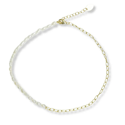 ARGENTO VIVO THE PEARL CHAIN ANKLET