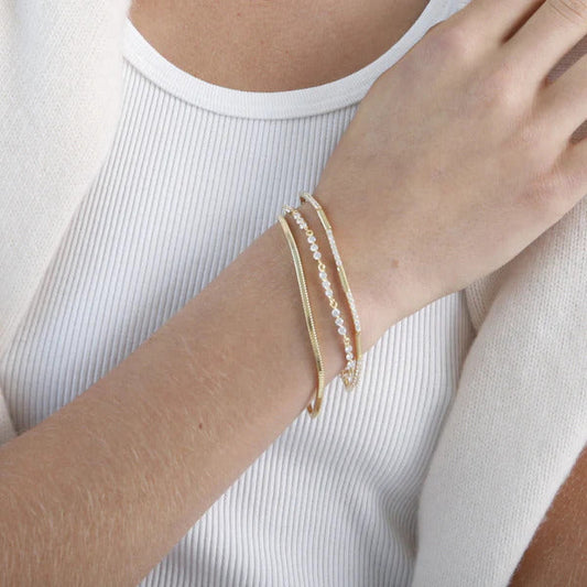 ARGENTO VIVO THE TRIPLE CZ BRACELET