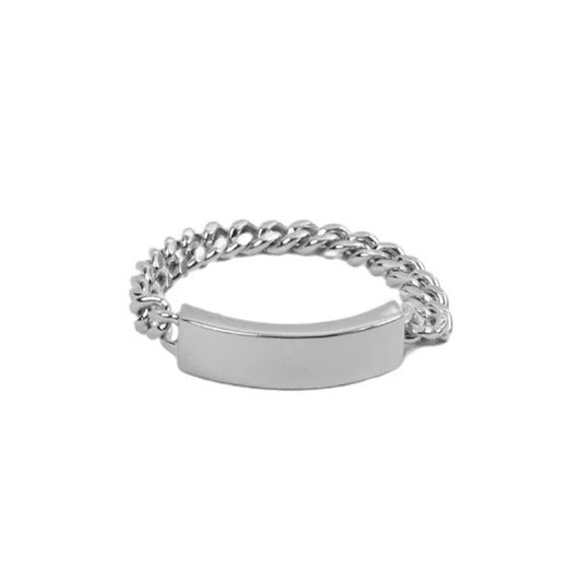 ARGENTO VIVO THE CHAIN BAND RING