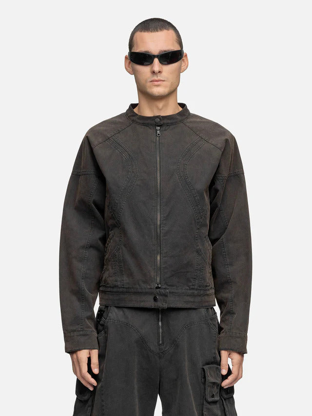 BLACKTAILOR CANVAS BIKER JACKET RUST