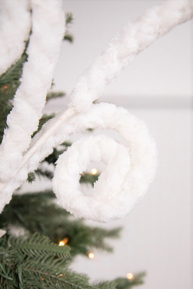 Decorator's Warehouse 28” Spiral Curly Spray - White