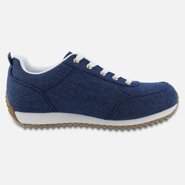 Apexfoot Women's Balmoral Lace Up Canvas - Navy