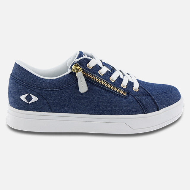 Apexfoot Women's Blutcher Canvas Zip - Navy