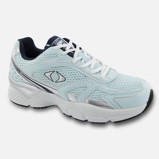 Apexfoot Women's Boss Runner Active Shoe - X Last - Seafoam / Silver