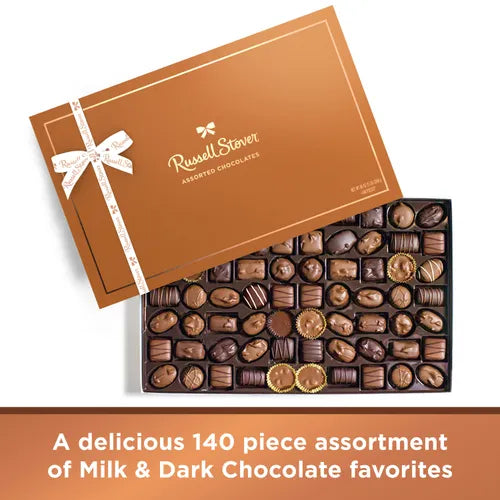 Russell Stover Chocolates Assorted Chocolates, 5 lb. Copper Box