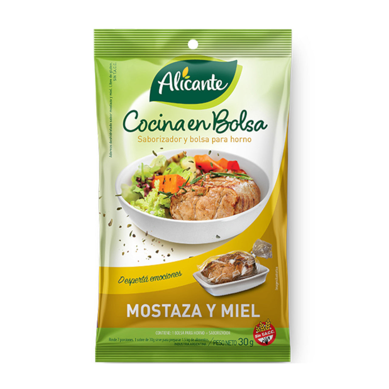 Pampa Direct Alicante Cocina en Bolsa Oven Flavoring Bag Mustard & Honey, 30 g / 1.06 oz
