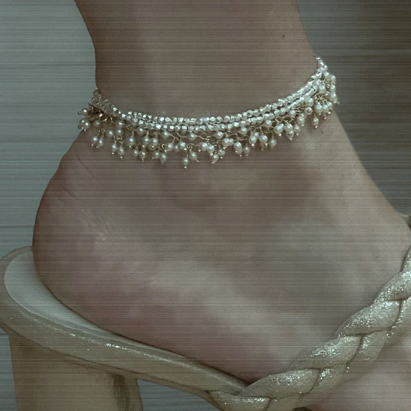 ARGENTO VIVO THE CECILIA NUGGET ANKLET
