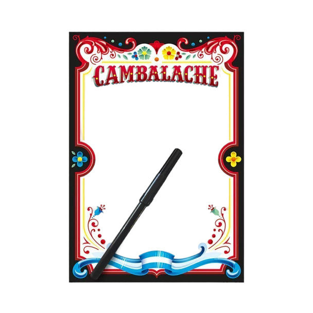Pampa Direct Cambalache Magnetic Notepad with Marker, Medium 14 x 20 cm (5.51' x 7.87')