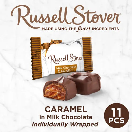 Russell Stover Chocolates Milk Chocolate Caramels Favorites, 6 oz. Bag