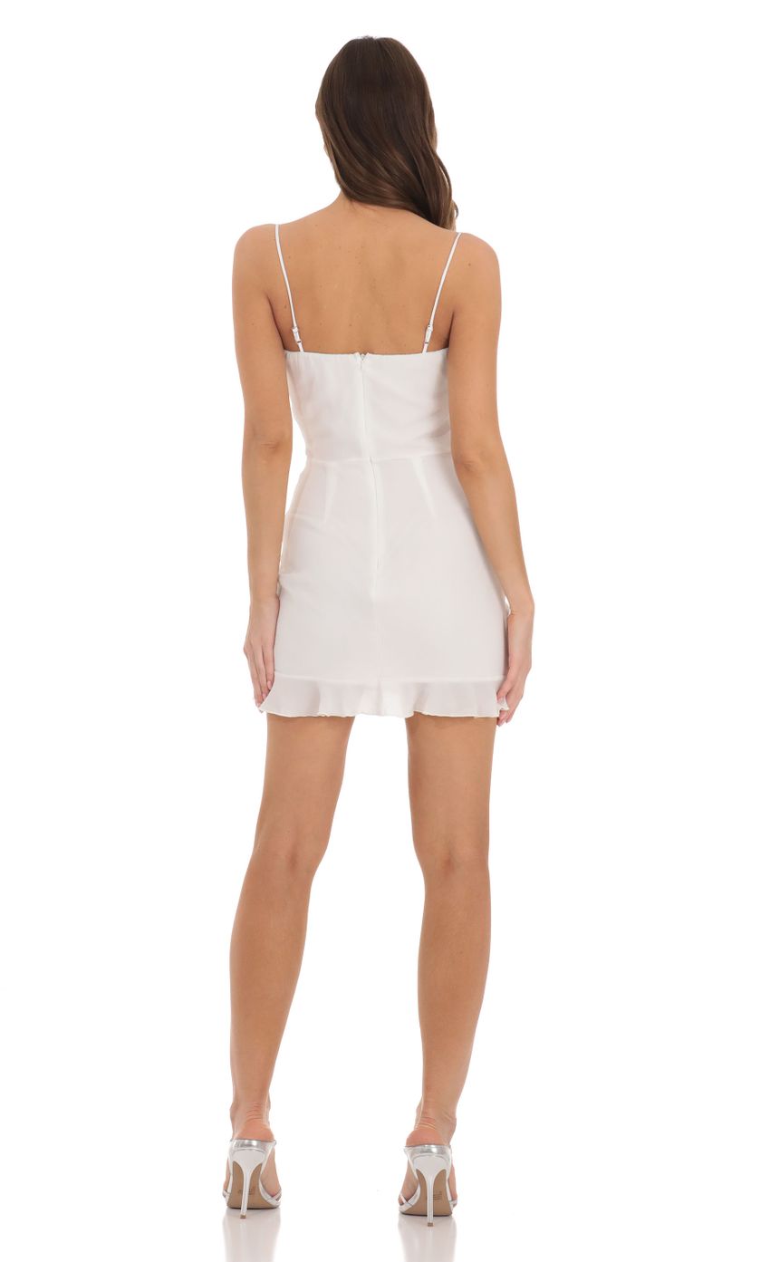 Lucy In The Sky Ruffle Dress in Ivory