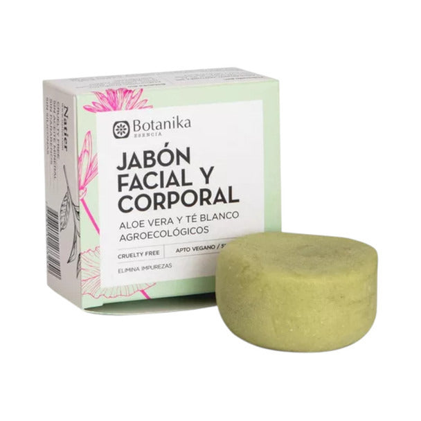 Pampa Direct Botanika Aloe Vera & White Tea Face & Body Soap, 90 g / 3.17 oz
